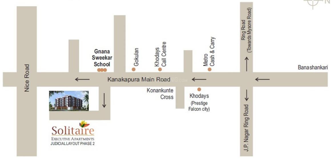 Quantus Solitaire Apartments in Kanakapura Road, Bangalore Price