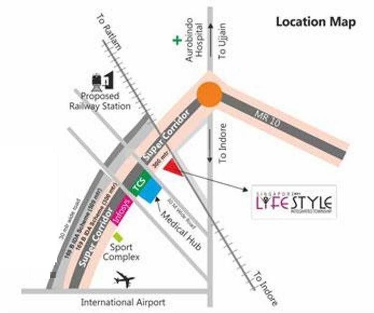 Sarthak Singapore Life Style Block A In Tigaria Badshah Indore Price Reviews Floor Plan Indore map by openstreetmap project. sarthak singapore life style block a