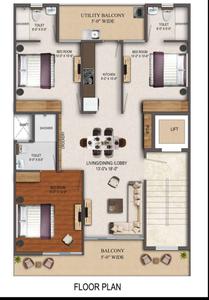 3 BHK इंडिपेंडेंट बिल्डर फ्लोर