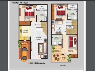 3 BHK विला