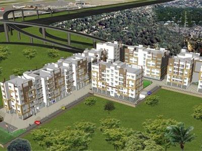 Gallery Cover Image of 1047 Sq.ft 3 BHK Apartment for buy in Jupiter Airport City I, Birati for 4700000
