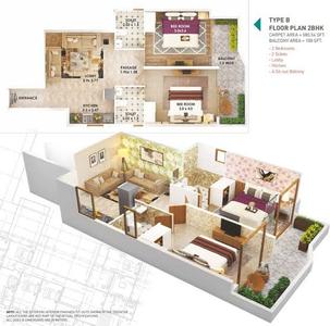 2 BHK फ़्लैट