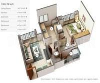 Gallery Cover Image of 1033 Sq.ft 2 BHK Apartment for buy in Giriraj MK Thakur Complex, Shilphata for 5200000