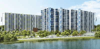 Gallery Cover Image of 1935 Sq.ft 3 BHK Apartment for buy in Adarsh Palm Retreat Lake Front, Kaikondrahalli for 14800000