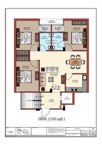 Gallery Cover Image of 1200 Sq.ft 3 BHK Apartment for buy in Sitapura for 2800000