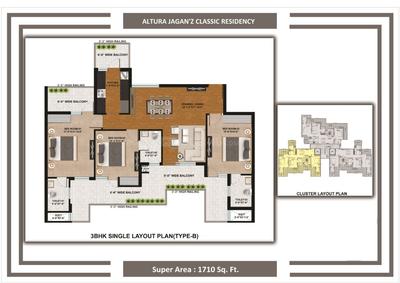 Gallery Cover Image of 900 Sq.ft 2 BHK Apartment for buy in Haripura for 2500000