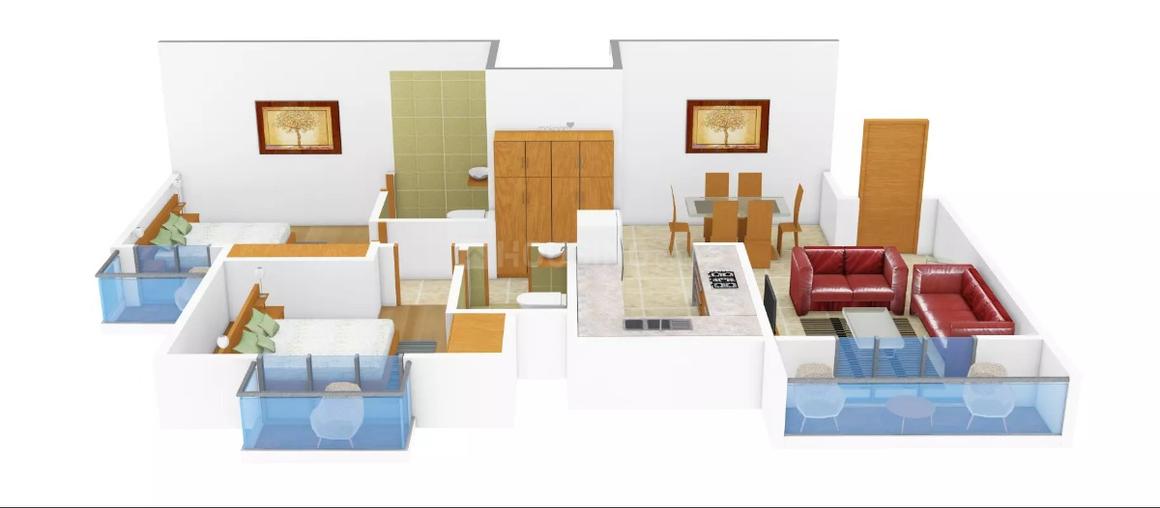 Floor Plan Floor Plan Image of 1150 Sq.ft 2 BHK Apartment for buy in Ghaila for 3920000