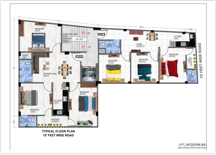 3 BHK 1000 Sqft Independent Floor for sale at Jaitpur, New Delhi