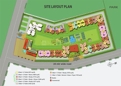 3 BHK अपार्टमेंट