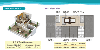 Gallery Cover Image of 1095 Sq.ft 3 BHK Villa for buy in Lohegaon for 5050000