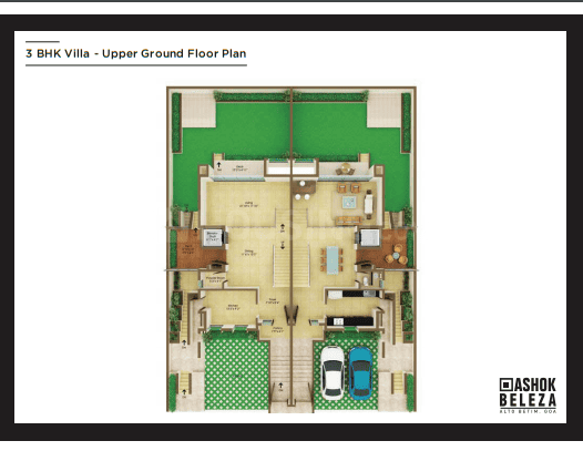 Floor Plan Floor Plan Image of 1815 Sq.ft 3 BHK Apartment for buy in Alto- Betim Porvorim for 9700000