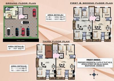 BHK 1306 Sqft Flat for sale at Madipakkam, Chennai South
