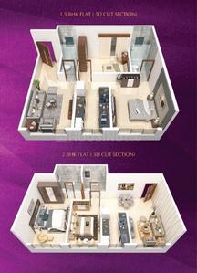 2 BHK अपार्टमेंट