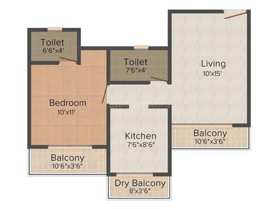 1050 Sqft BHK Flat for sale in Salangpur Salasar Aangan Mira