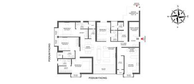 4 BHK अपार्टमेंट