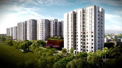 Gallery Cover Image of 1239 Sq.ft 3 BHK Apartment for buy in Hanspukuria for 4507000