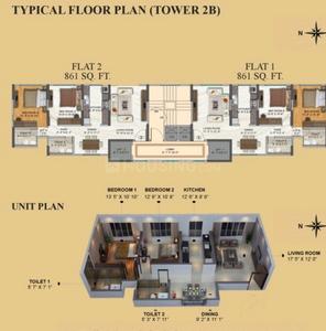 3 BHK अपार्टमेंट