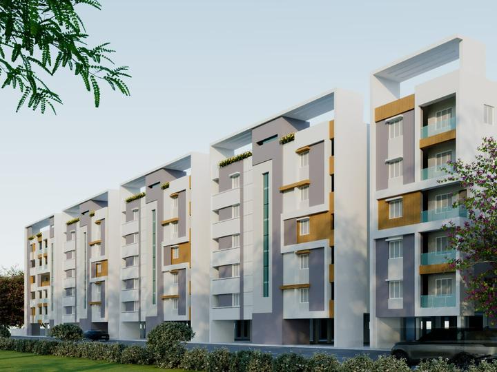 1400 Sqft 3 BHK Apartment for sale in Red Clay Court 2 Balapur