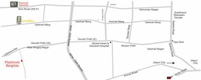Gallery Cover Image of 715 Sq.ft 1 BHK Apartment for buy in Vaishali Nagar for 2200000