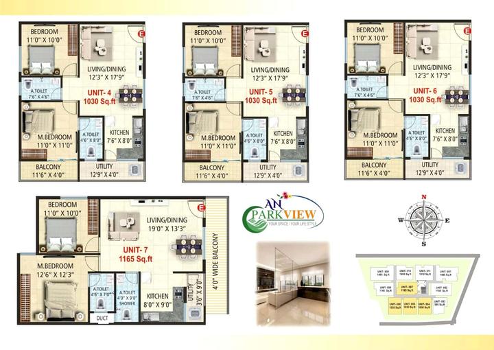 3 BHK 1495 Sqft Flat for sale at Kumaraswamy Layout, Bangalore Property ID 12939469