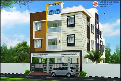Gallery Cover Image of 1101 Sq.ft 3 BHK Apartment for buy in Tiruvallur for 3800000