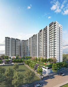 Gallery Cover Image of 1056 Sq.ft 2 BHK Apartment for buy in Kalpataru Riverside, Panvel for 9200000