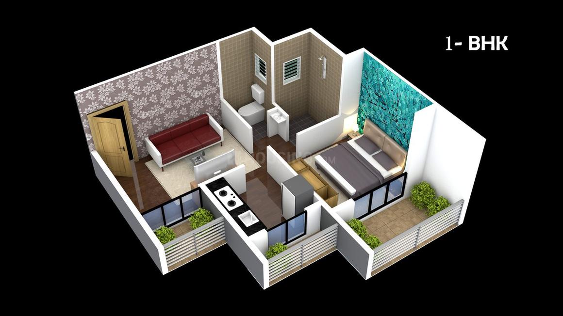 Floor Plan Floor Plan Image of 640 Sq.ft 1 BHK Independent Floor for buy in Badlapur West for 2496000