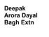 Deepak Arora Dayal Bagh Extn