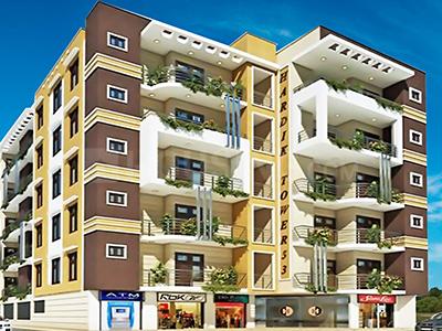 Gallery Cover Image of 980 Sq.ft 2 BHK Apartment for buy in Hardik Tower 1, Sector 53 for 3300000
