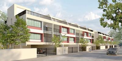Gallery Cover Image of 3200 Sq.ft 4 BHK Independent House for buy in Magarpatta Zinnia Row Houses, Hadapsar for 33000000