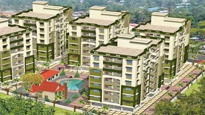 Gallery Cover Image of 1150 Sq.ft 3 BHK Apartment for buy in Banyan Mukul Shanti Garden, Rajarhat for 5000000