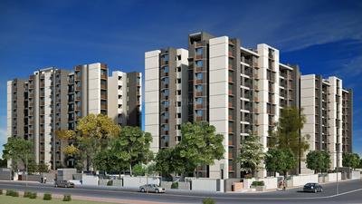 Gallery Cover Image of 1200 Sq.ft 2 BHK Apartment for buy in Savvy Solaris, Motera for 5000000