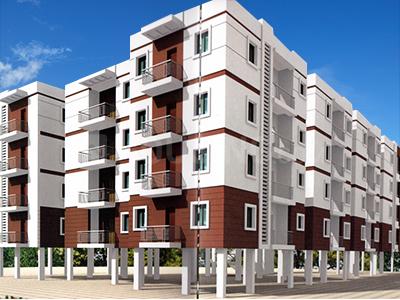 Gallery Cover Image of 1040 Sq.ft 2 BHK Apartment for buy in CDR Ixora, NRI Layout for 6200000