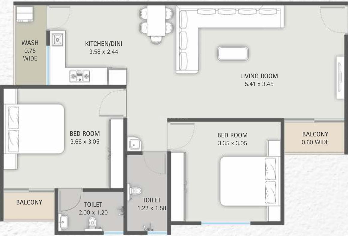 2 BHK Apartment
