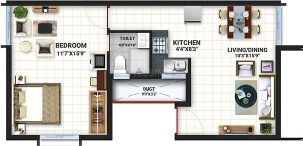 1 BHK Apartment