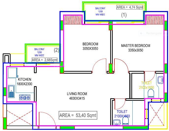 2 BHK Apartment