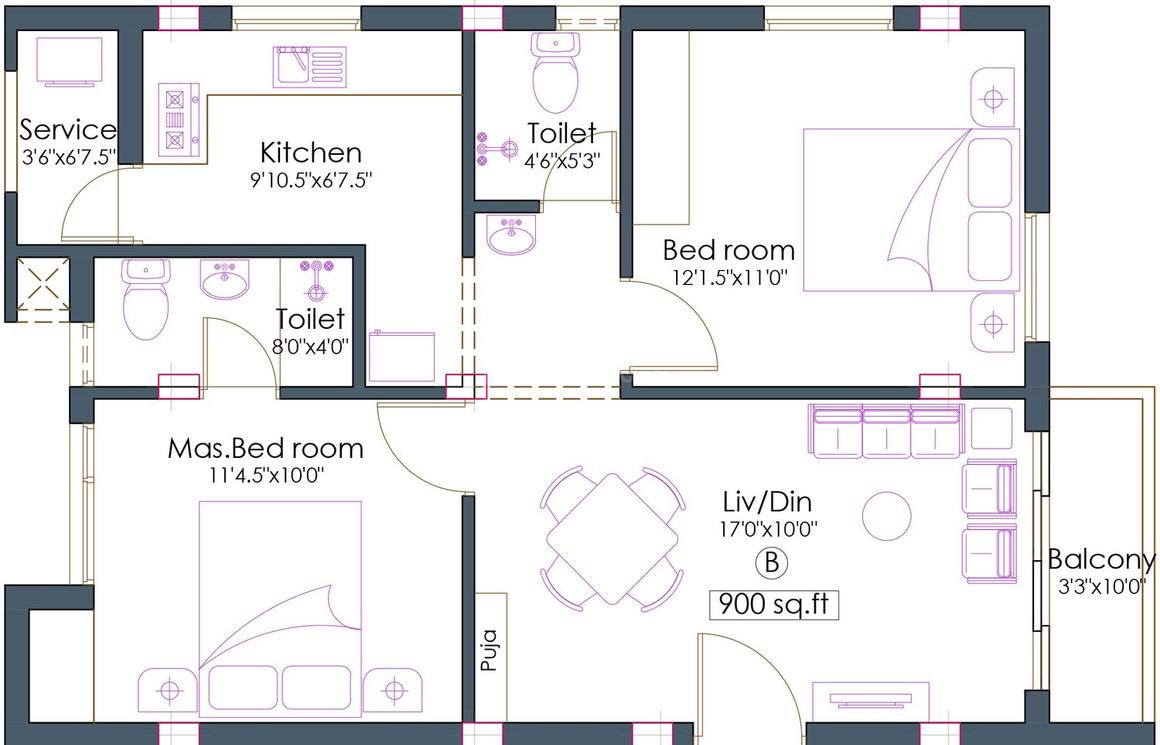2 BHK Apartment