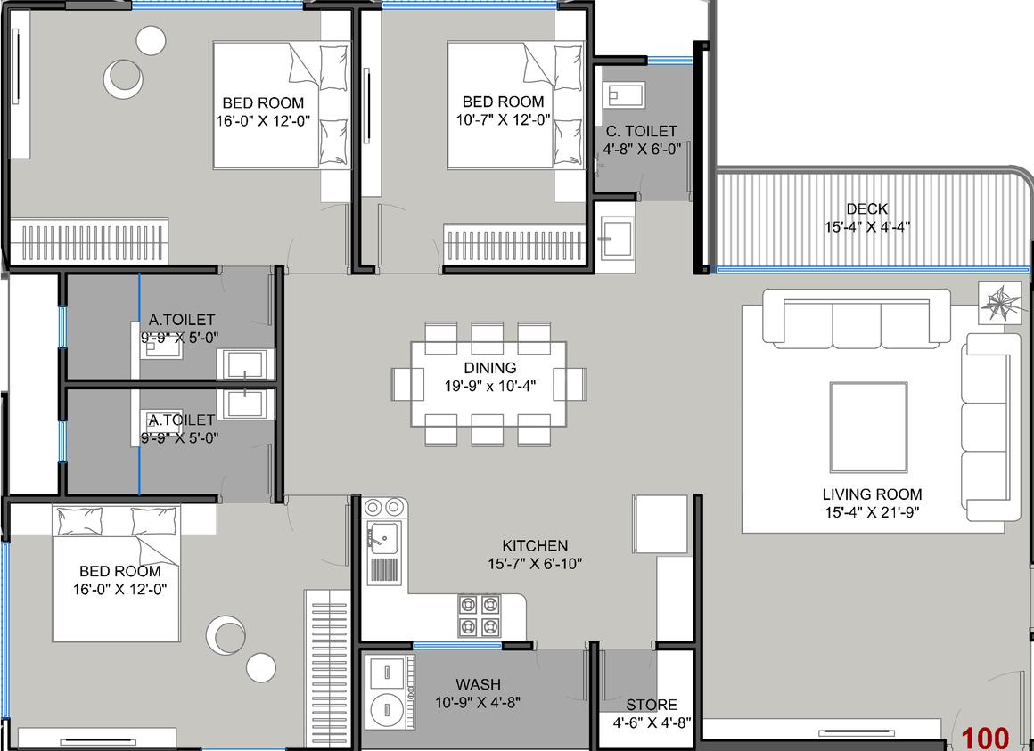 Soham Residency Phase II Building A And F Floor Plan Patel Nagar, Surat