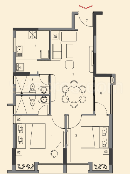 2 BHK Apartment