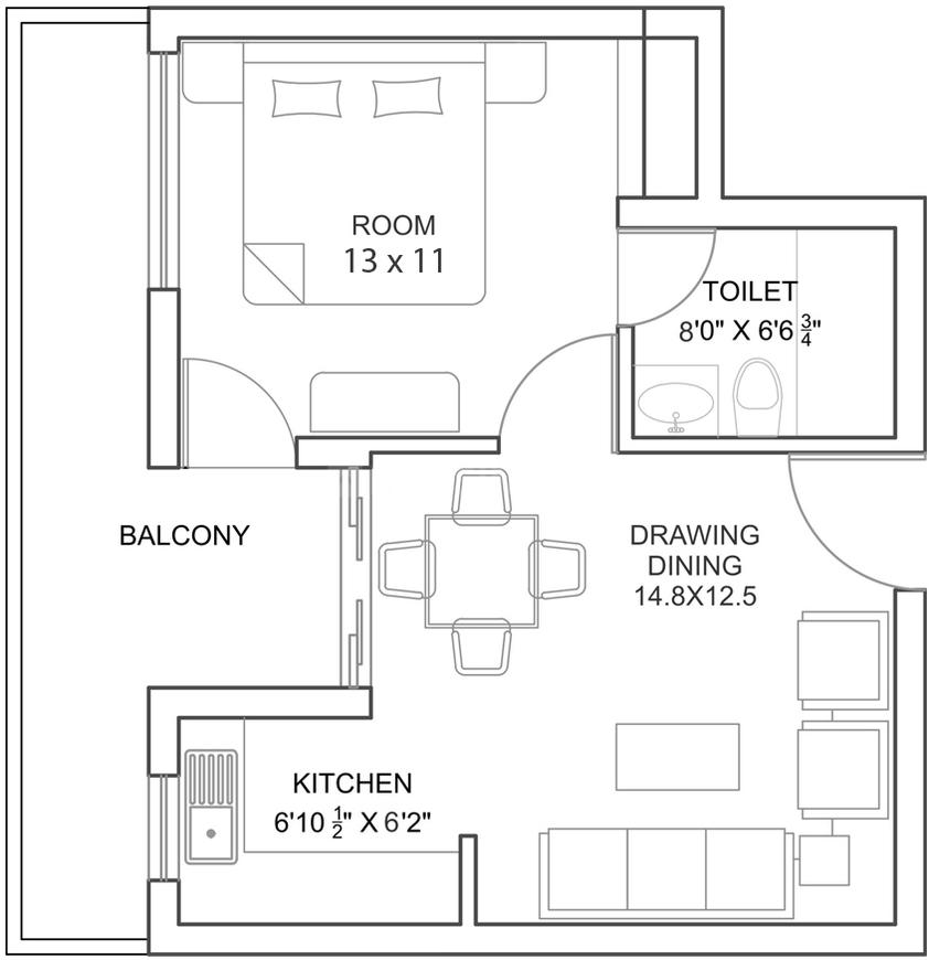 1 BHK Apartment