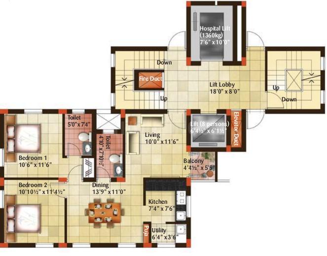 Indus Amber Floor Plan Saidapet Chennai