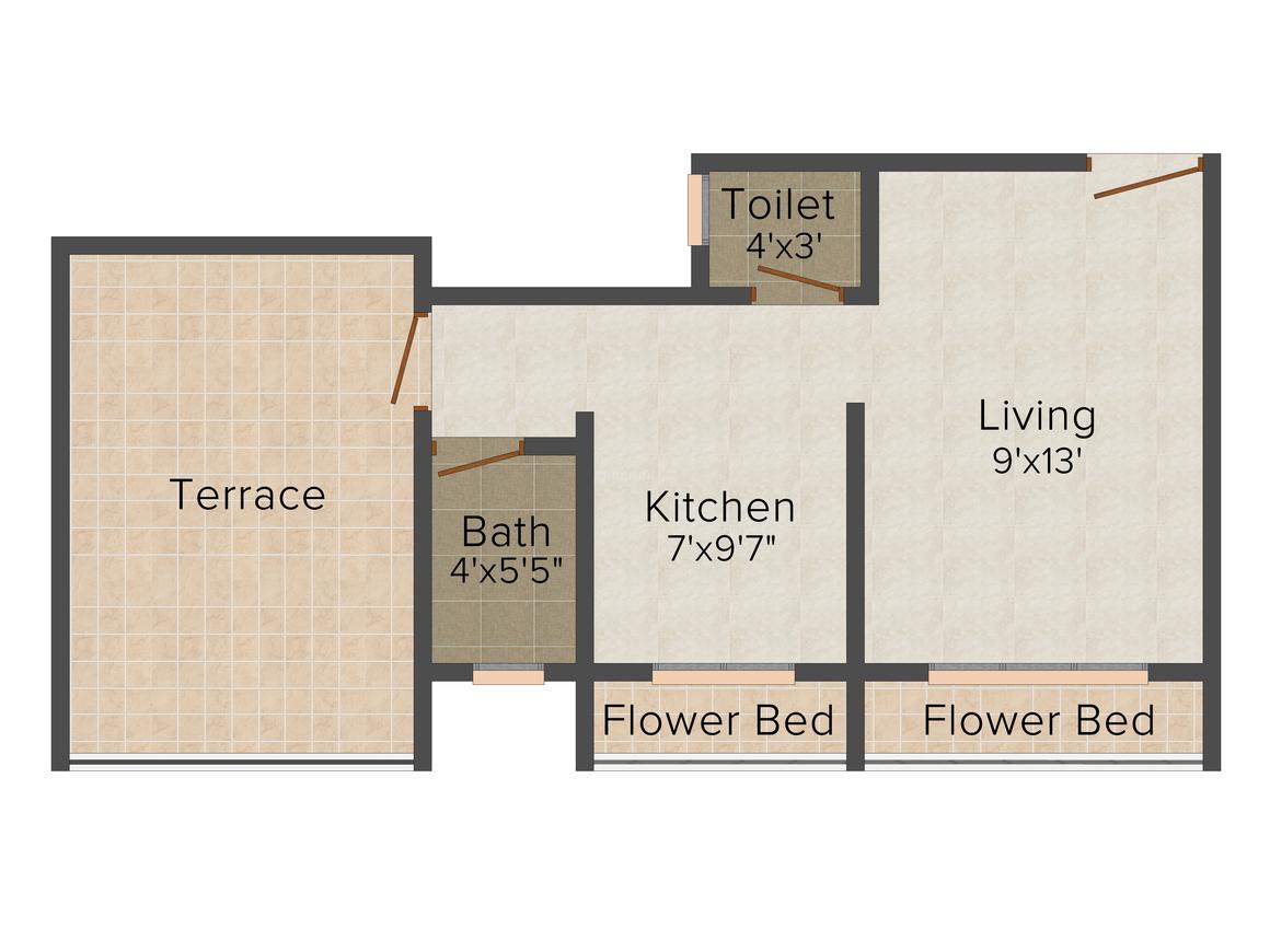 1 RK Apartment