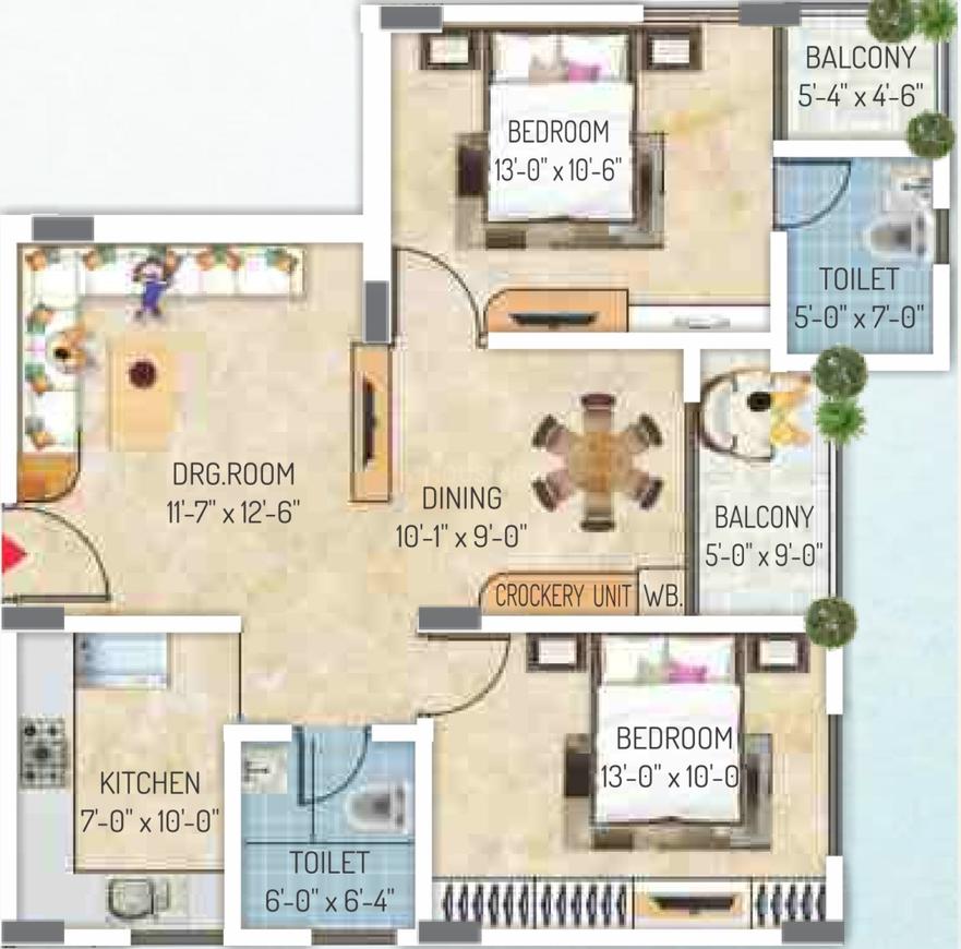 2 BHK Apartment