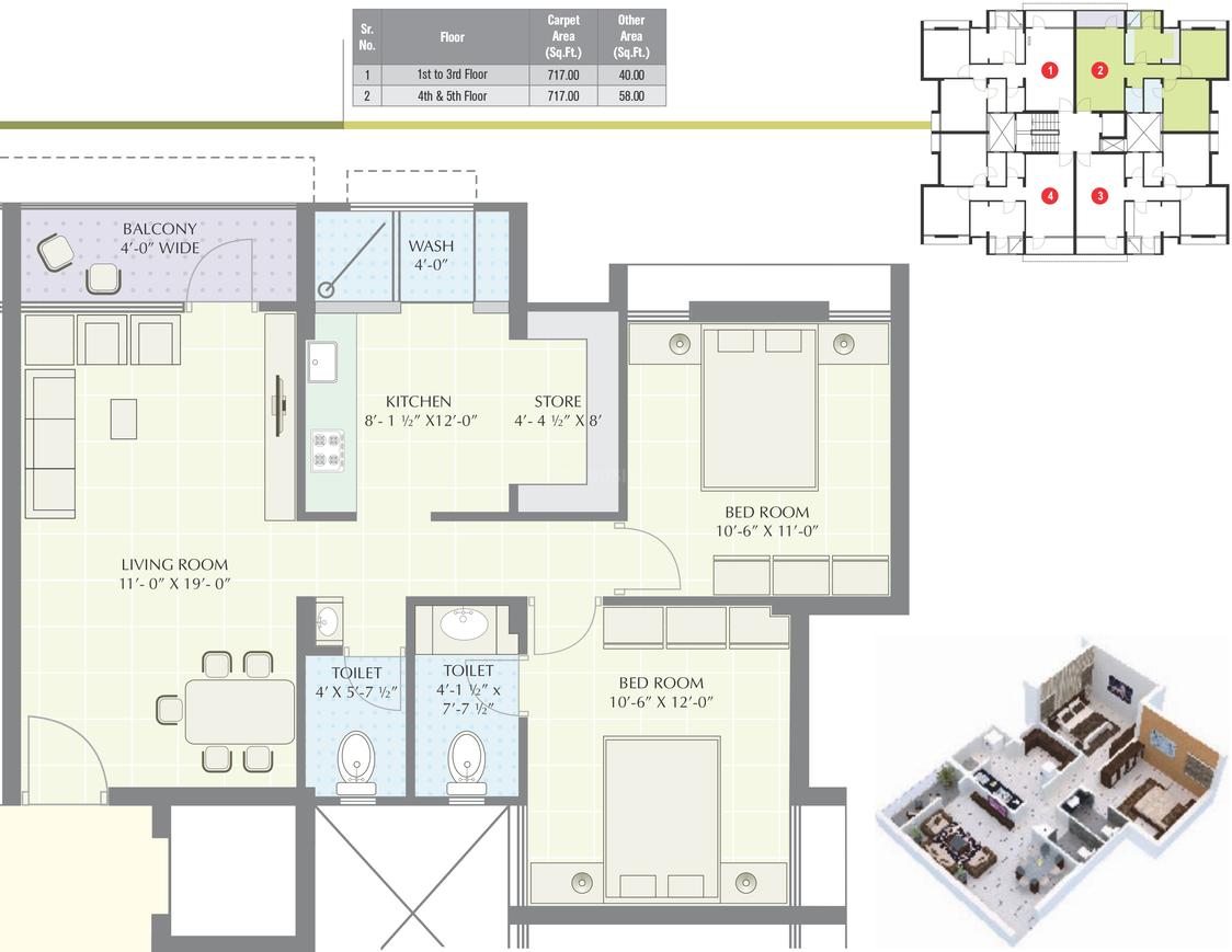 2 BHK Apartment