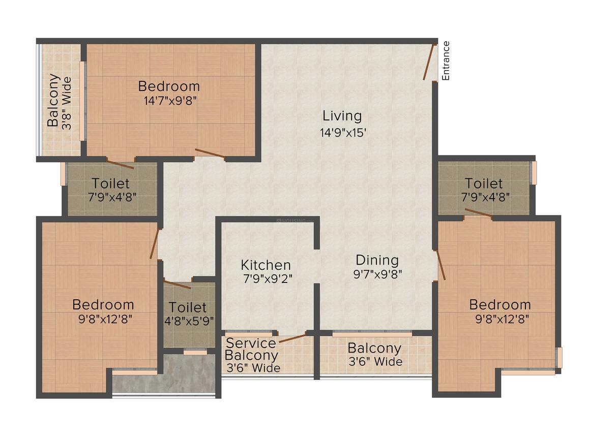 Navins Starwood Towers Floor Plan Medavakkam, Chennai