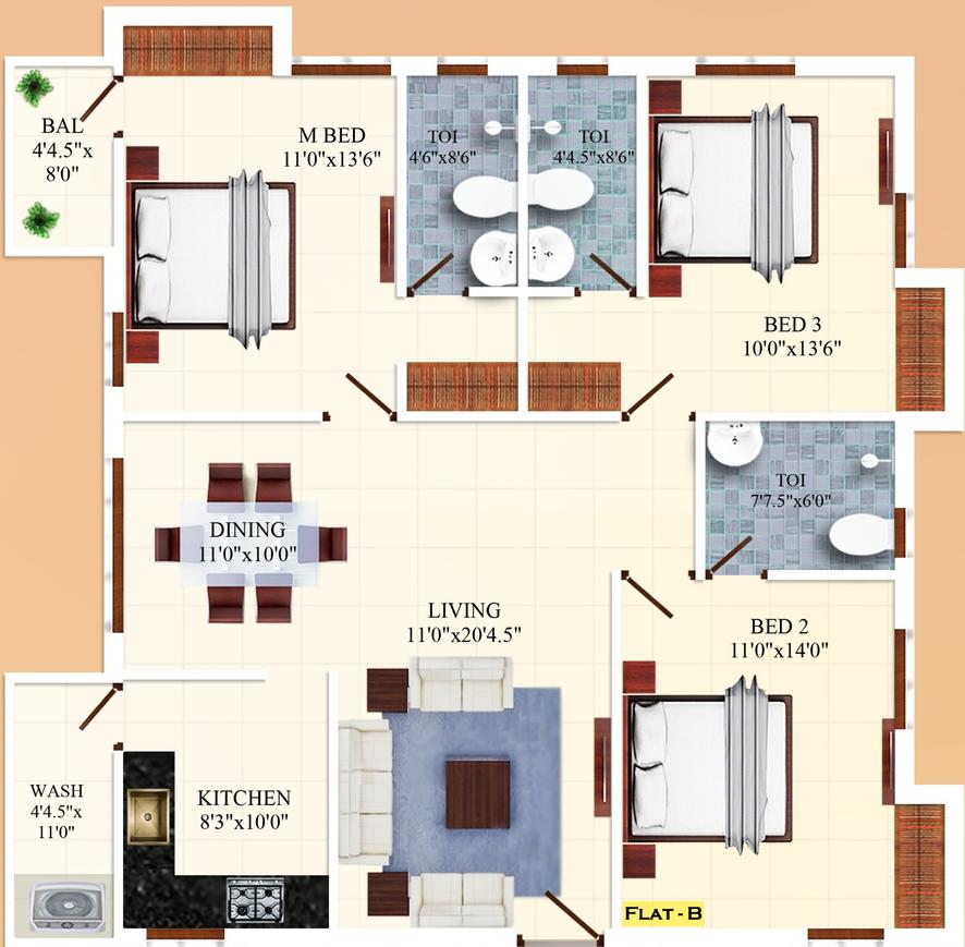 3 BHK Apartment