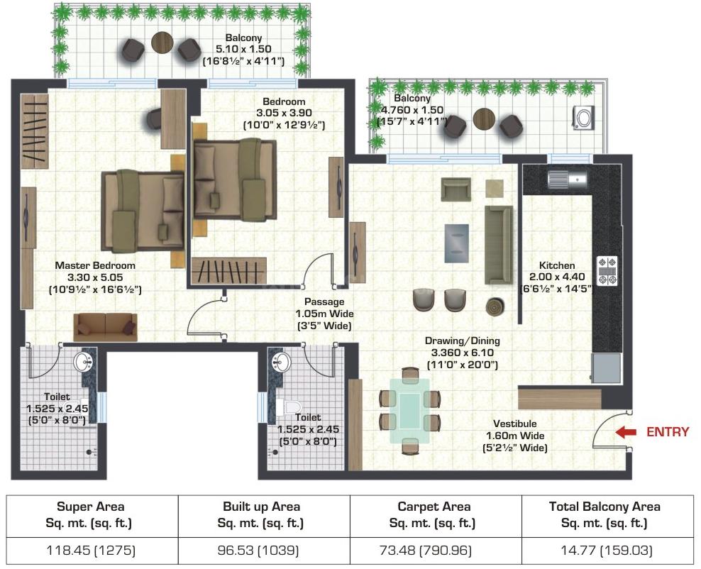 2 BHK Apartment