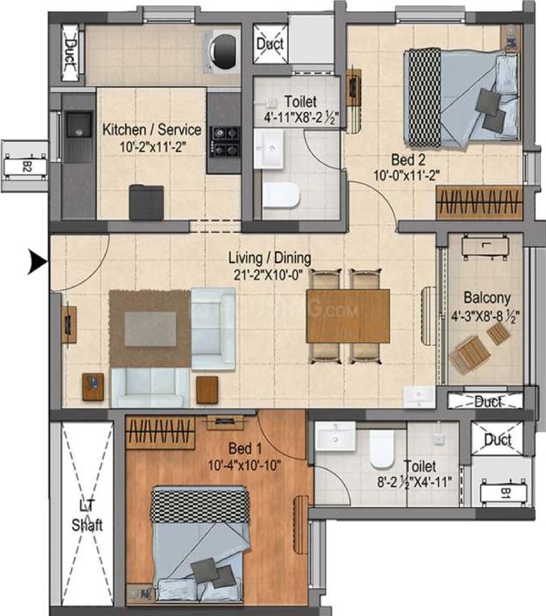 2 BHK Apartment