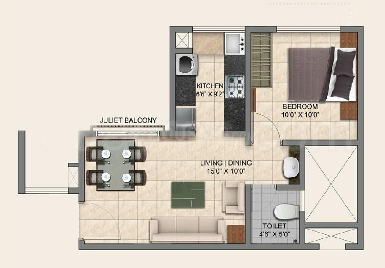 1 BHK Apartment