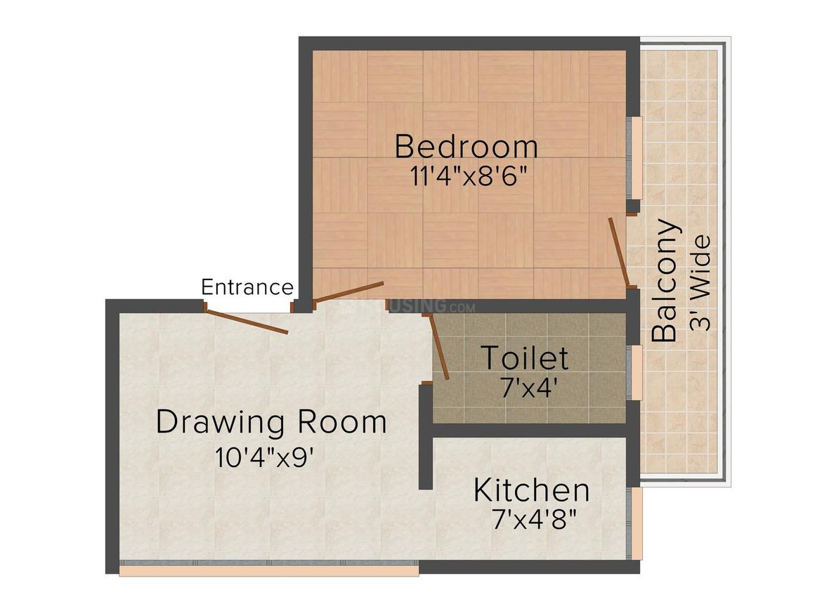 1 BHK Independent Floor